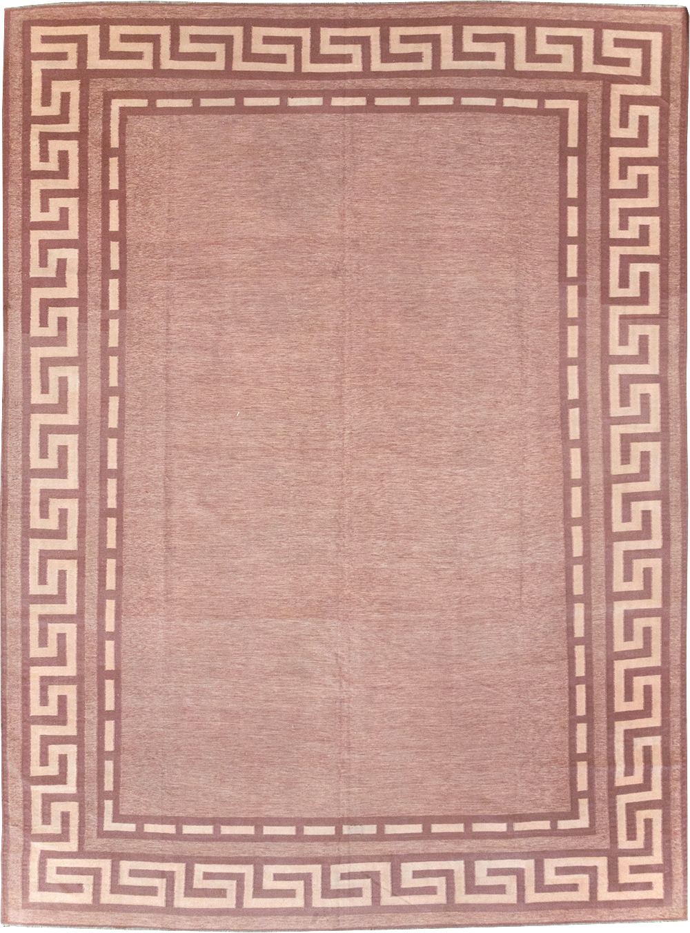 Vintage Indian Flatweave Dhurrie Room Size Carpet, No.32564 - Galerie Shabab
