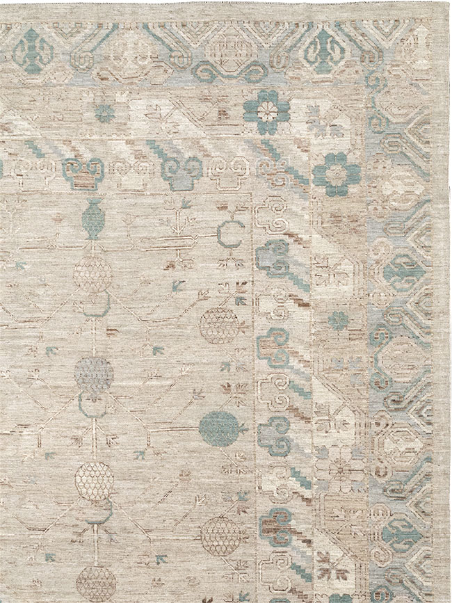 Modern East Turkestan Khotan Large Carpet, No.32569 - Galerie Shabab