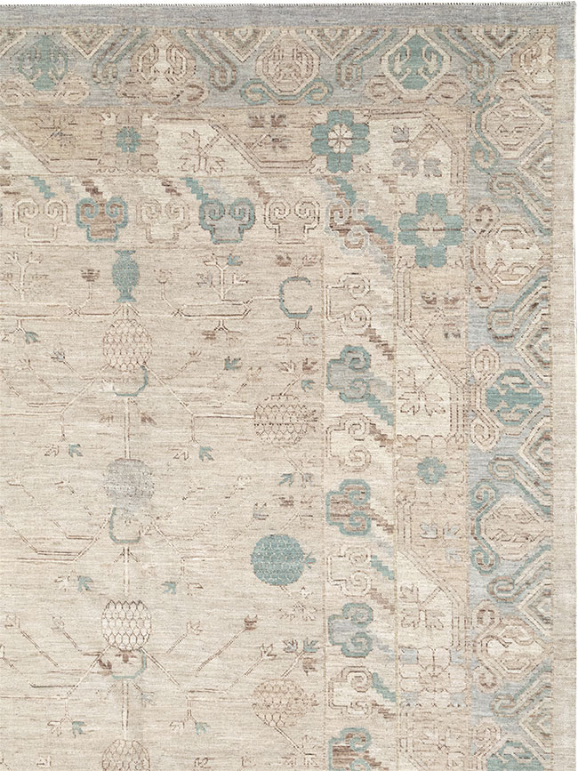 Modern East Turkestan Khotan Large Carpet, No.32569 - Galerie Shabab