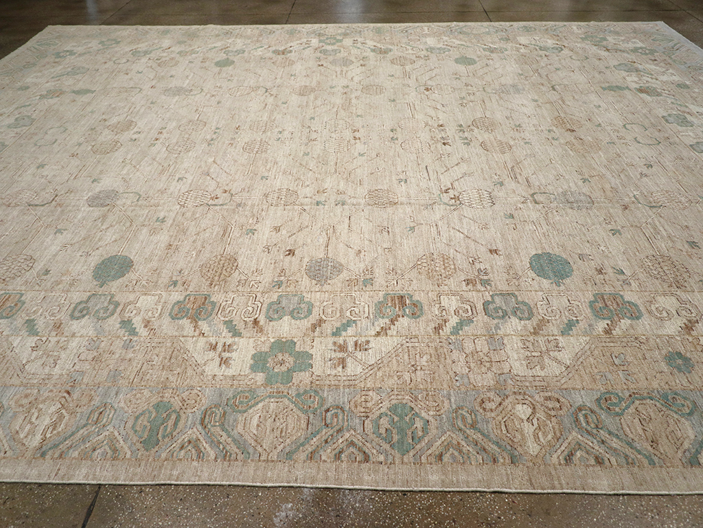 Modern East Turkestan Khotan Large Carpet, No.32569 - Galerie Shabab