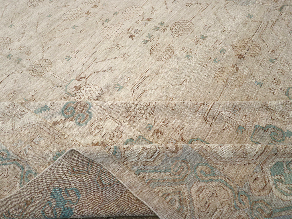 Modern East Turkestan Khotan Large Carpet, No.32569 - Galerie Shabab