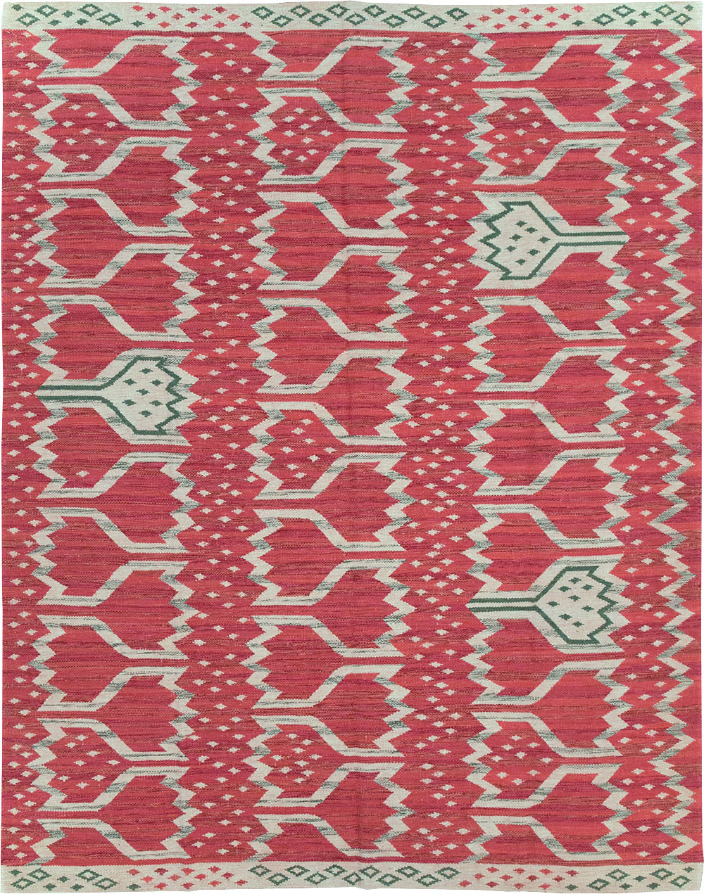 Contemporary Turkish Flatweave Small Room Size Carpet, No.32570 - Galerie Shabab