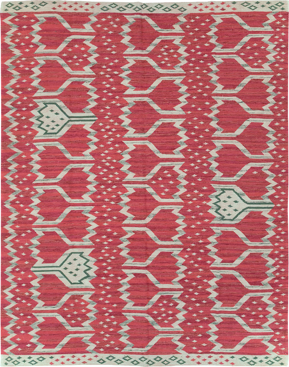 Contemporary Turkish Flatweave Small Room Size Carpet, No.32570 - Galerie Shabab