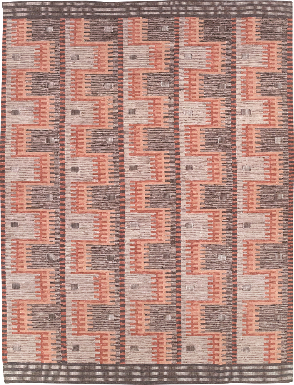 Contemporary Turkish Flatweave Room Size Carpet, No.32571 - Galerie Shabab