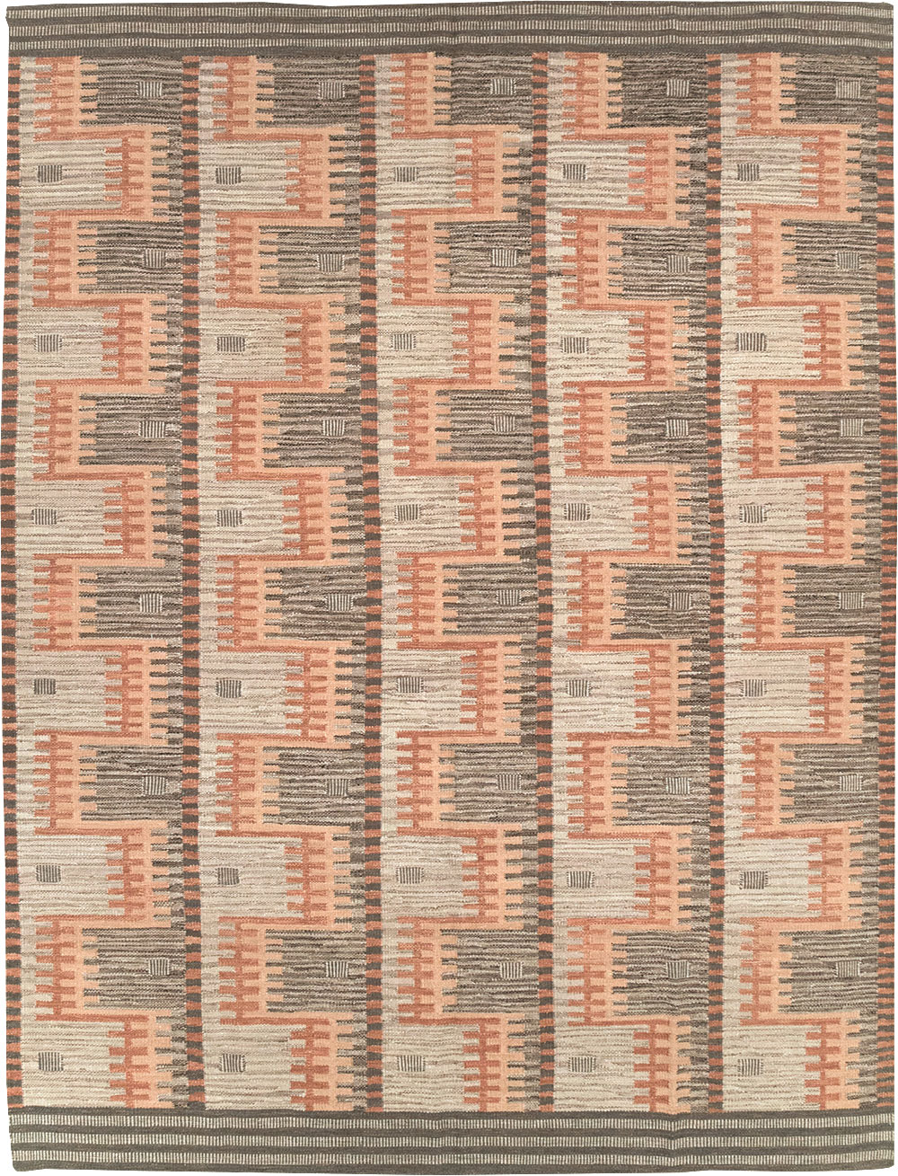Contemporary Turkish Flatweave Room Size Carpet, No.32571 - Galerie Shabab