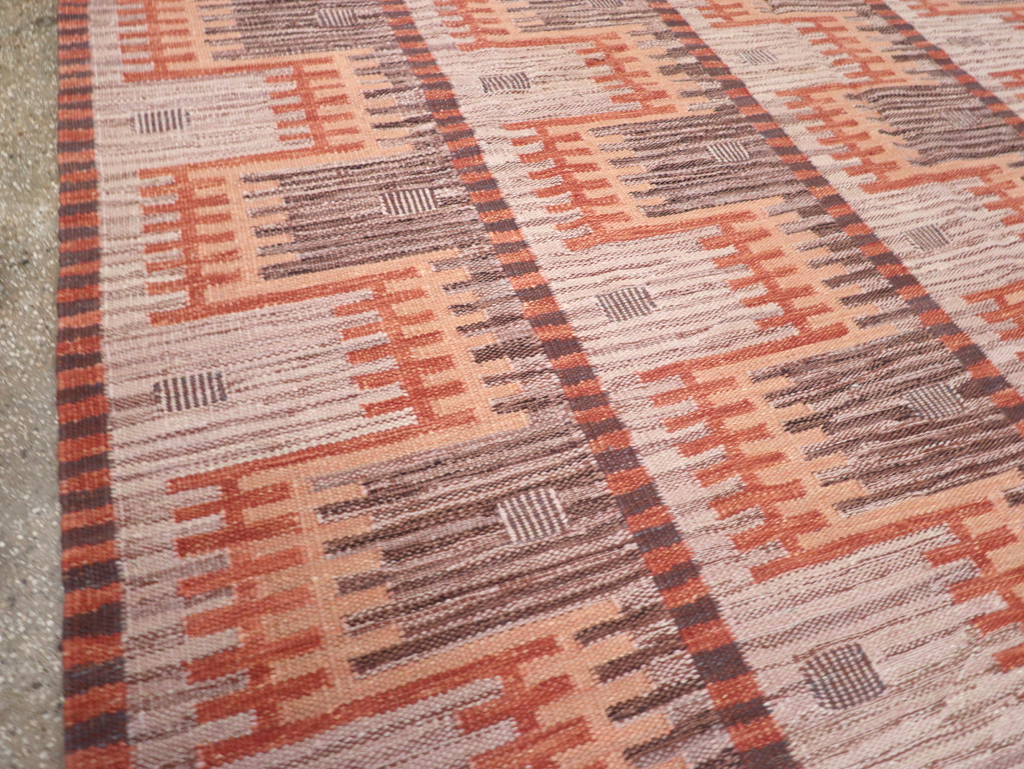 Contemporary Turkish Flatweave Room Size Carpet, No.32571 - Galerie Shabab