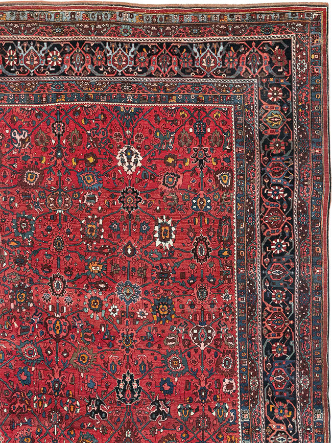 Vintage Persian Bidjar Room Size Carpet, No.32585 - Galerie Shabab