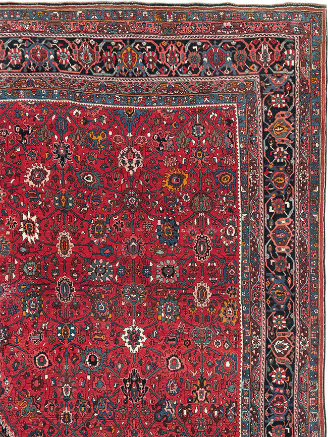 Vintage Persian Bidjar Room Size Carpet, No.32585 - Galerie Shabab