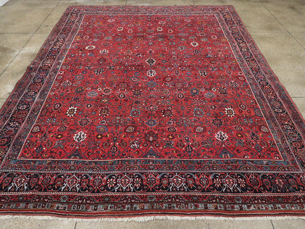 Vintage Persian Bidjar Room Size Carpet, No.32585 - Galerie Shabab