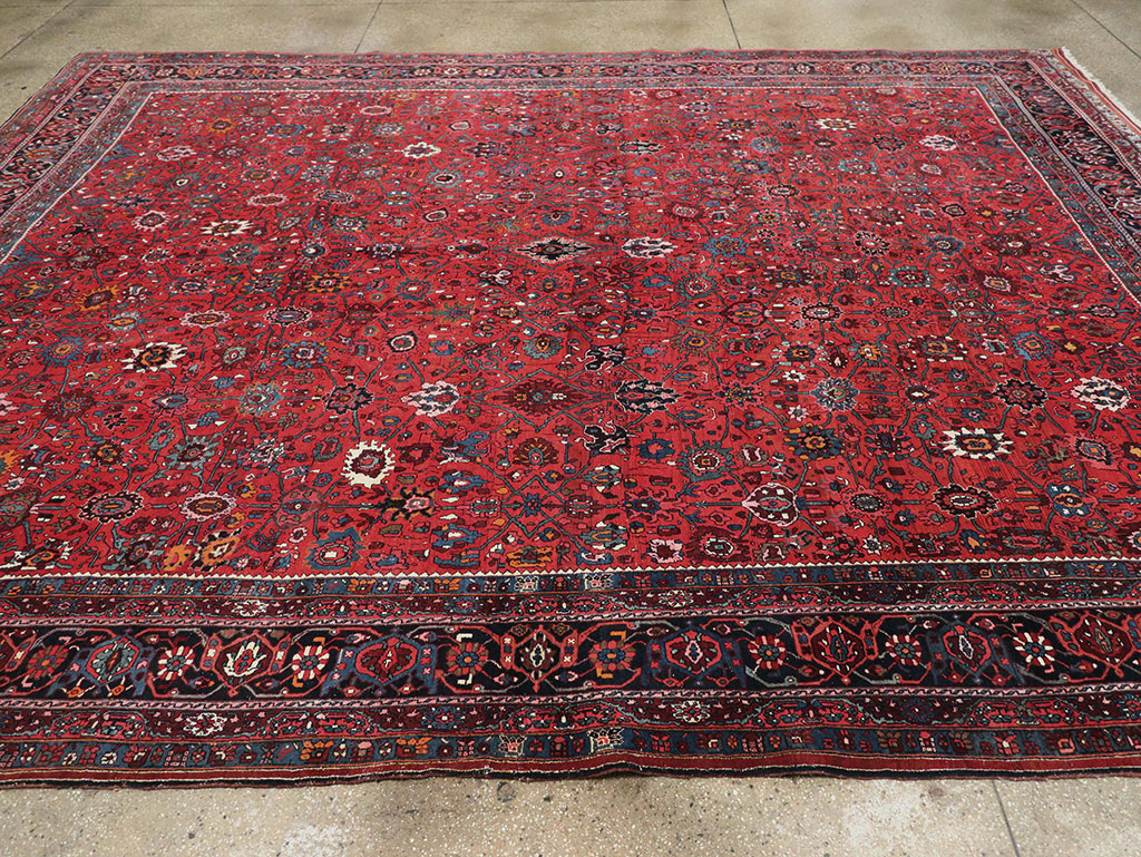 Vintage Persian Bidjar Room Size Carpet, No.32585 - Galerie Shabab