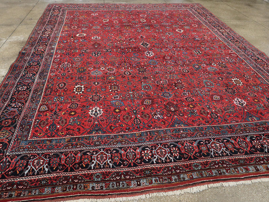 Vintage Persian Bidjar Room Size Carpet, No.32585 - Galerie Shabab