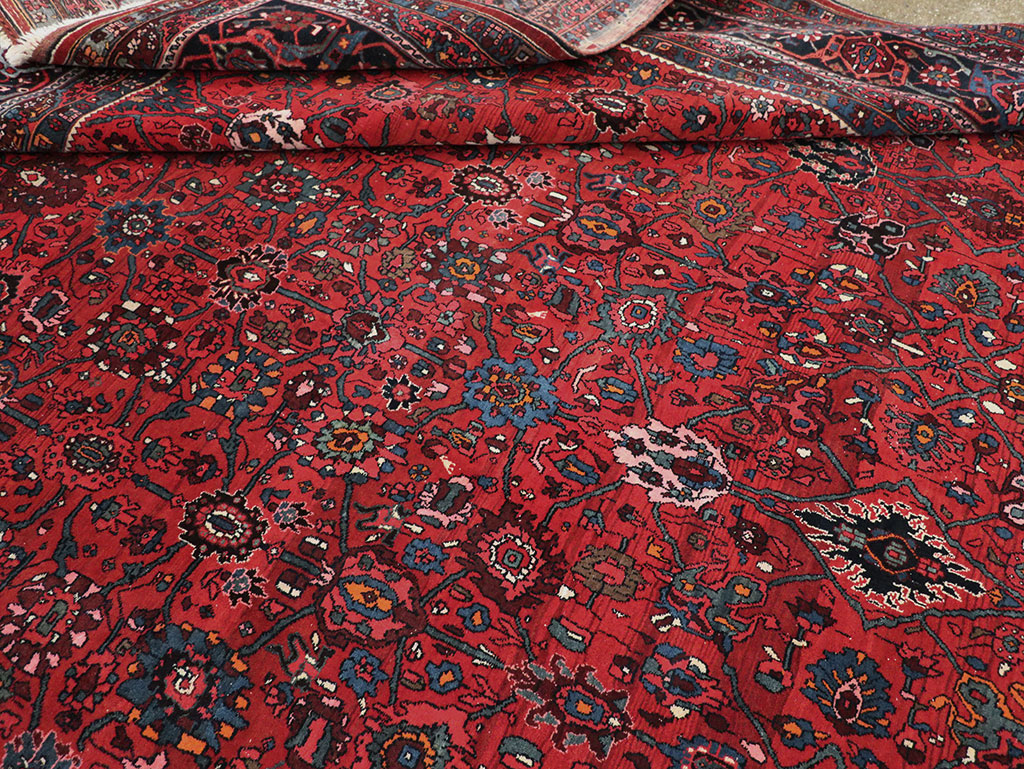 Vintage Persian Bidjar Room Size Carpet, No.32585 - Galerie Shabab