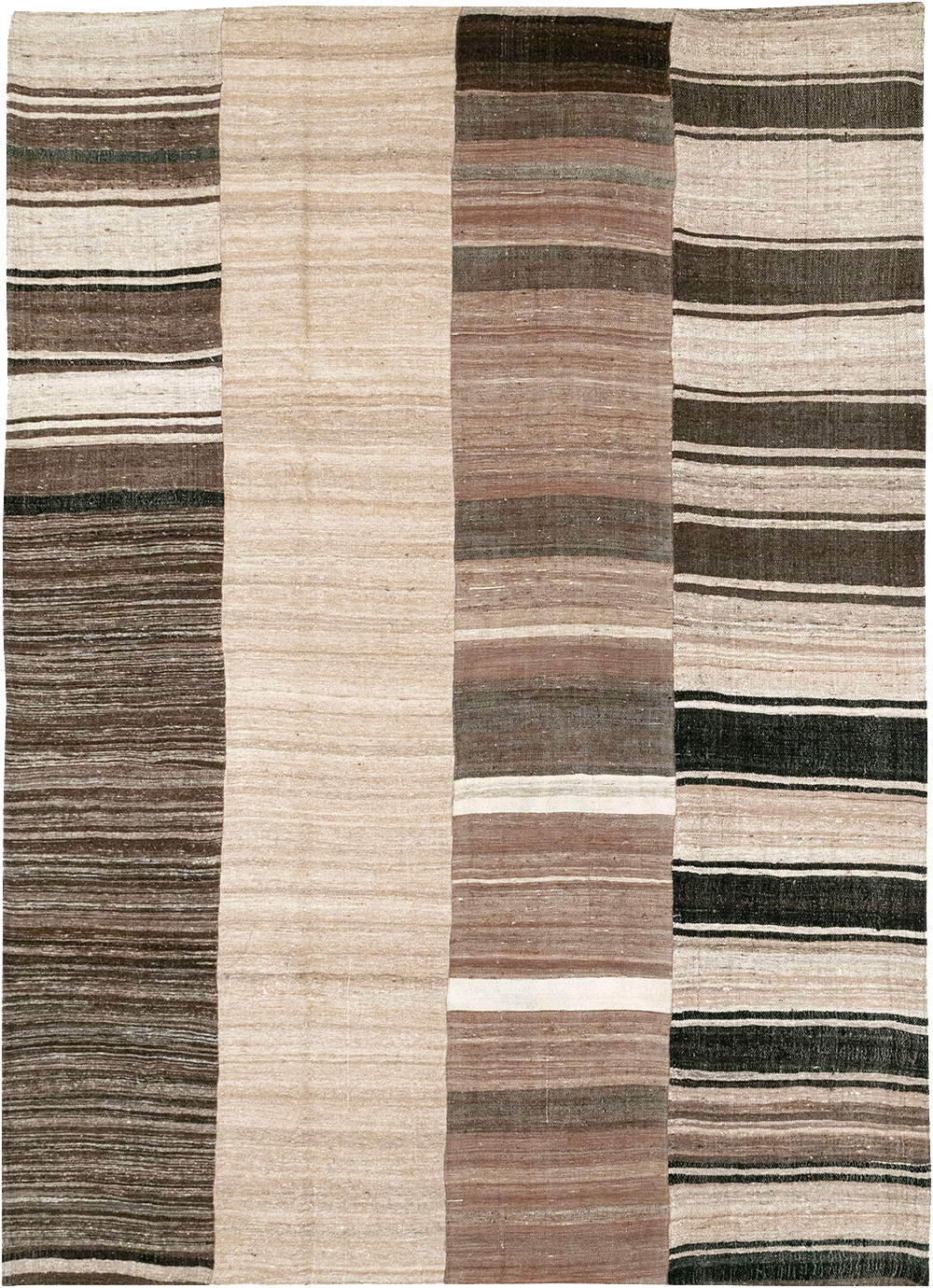 Vintage Turkish Flatweave Kilim Room Size Carpet, No.32591 - Galerie Shabab