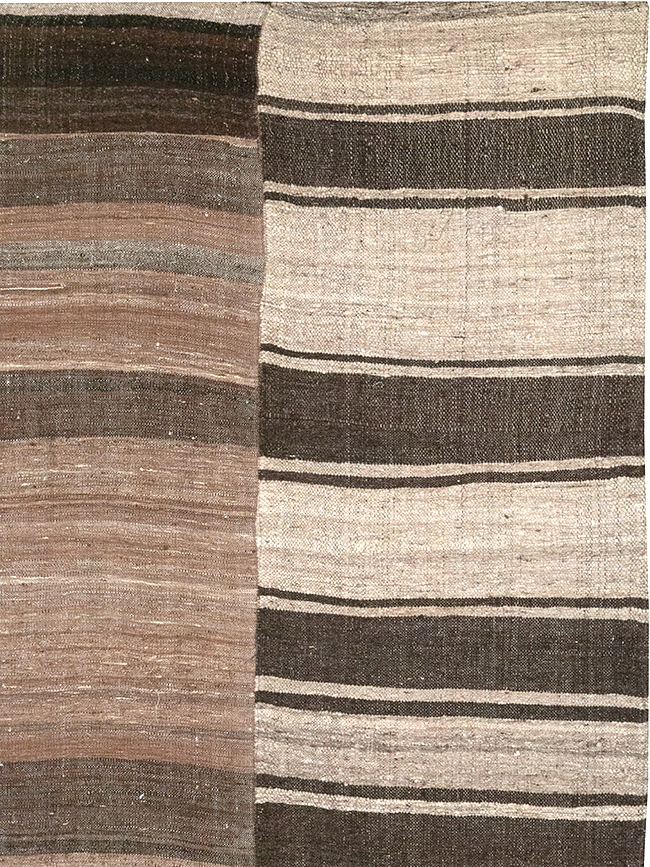 Vintage Persian Flatweave Kilim Room Size Carpet, No.32591 - Galerie Shabab