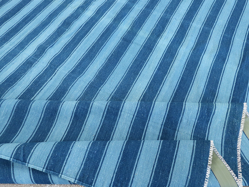 Vintage Indian Dhurrie Flatweave, No.32597 - Galerie Shabab