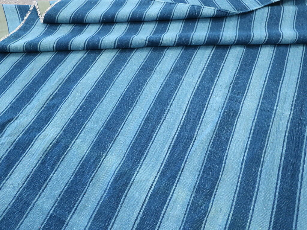 Vintage Indian Dhurrie Flatweave, No.32597 - Galerie Shabab