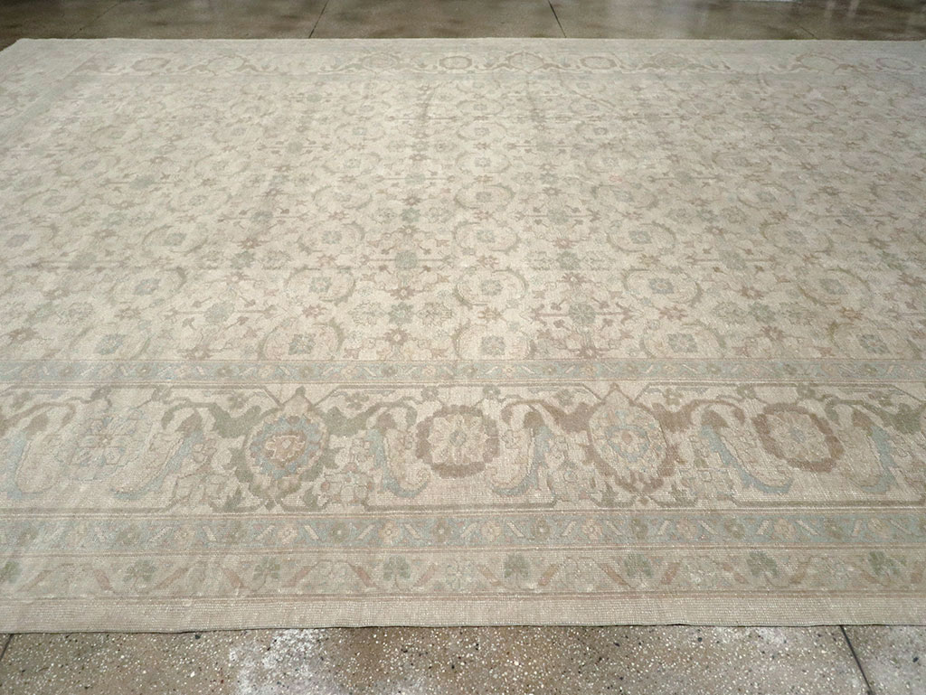 Vintage Turkish Oushak Oversize Carpet, No.32599 - Galerie Shabab