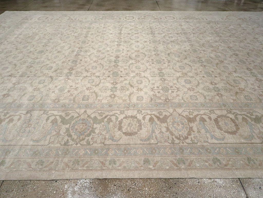 Vintage Turkish Oushak Oversize Carpet, No.32599 - Galerie Shabab