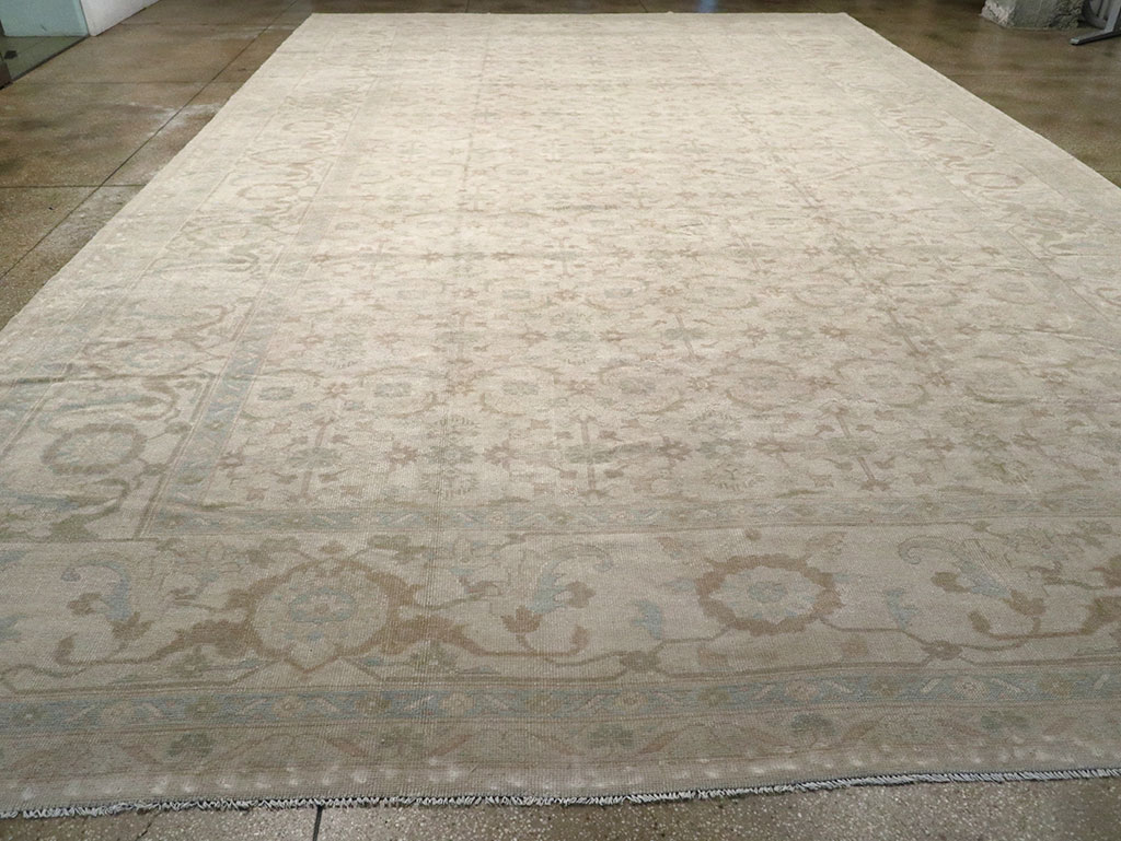 Vintage Turkish Oushak Oversize Carpet, No.32599 - Galerie Shabab