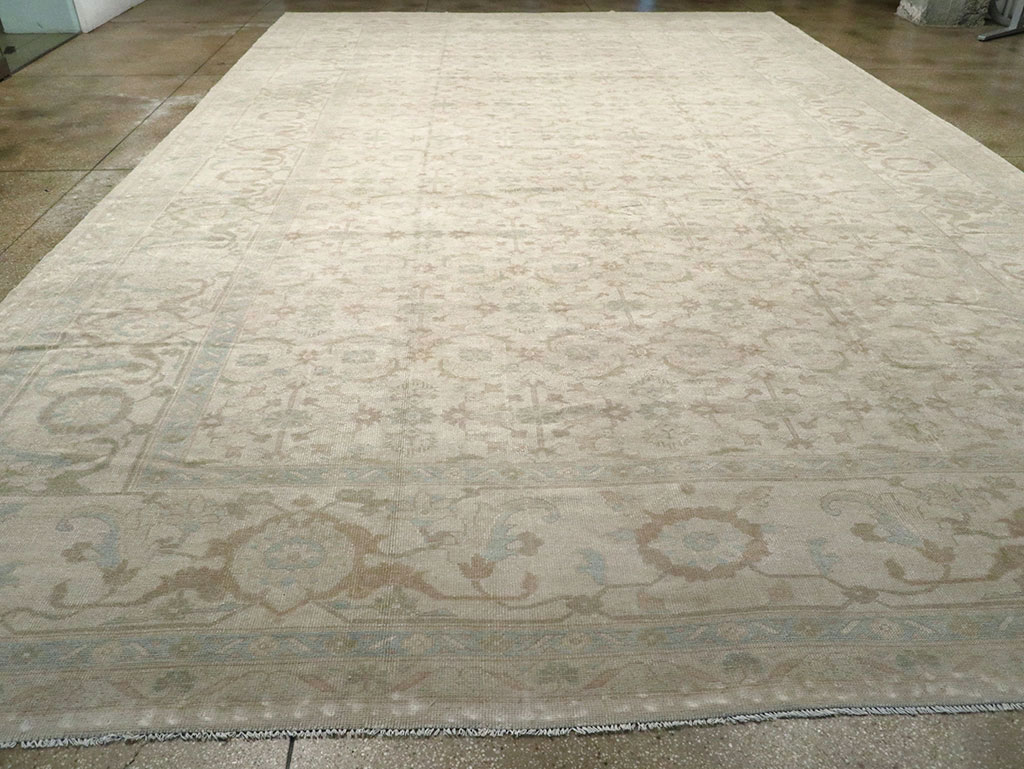 Vintage Turkish Oushak Oversize Carpet, No.32599 - Galerie Shabab