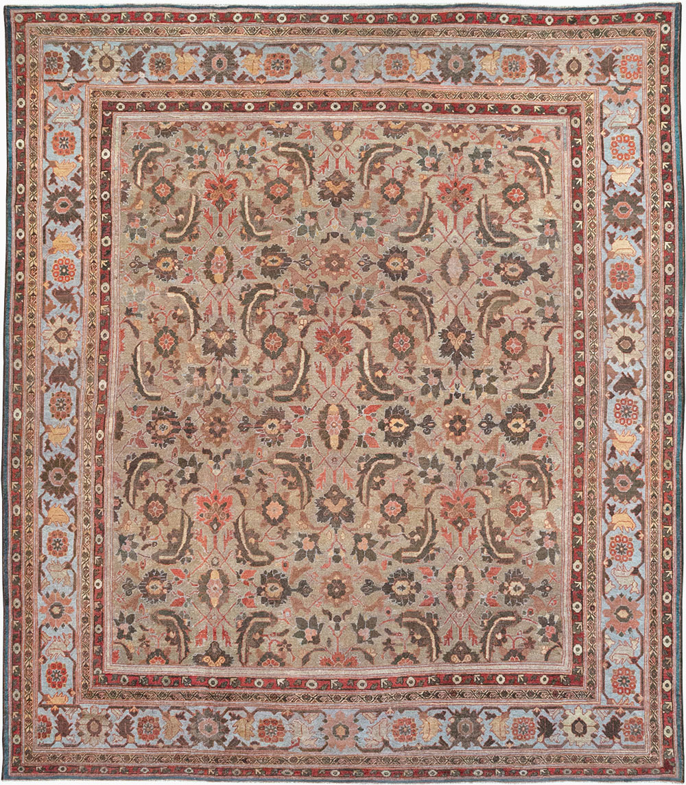 Antique Persian Mahal Large Carpet, No.32600 - Galerie Shabab