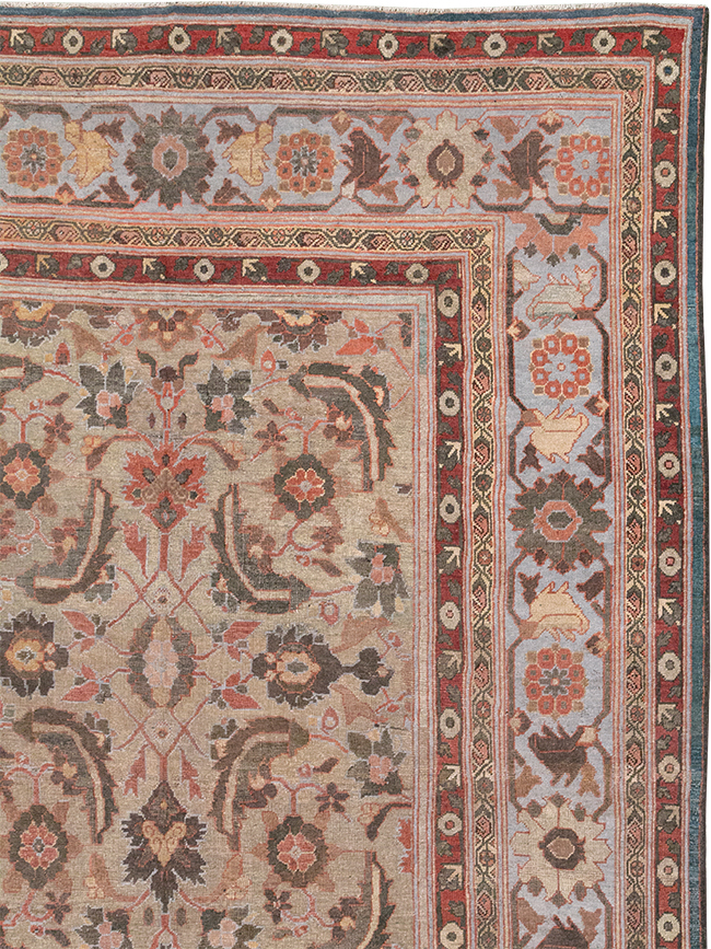 Antique Persian Mahal Large Carpet, No.32600 - Galerie Shabab