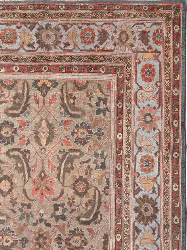 Antique Persian Mahal Large Carpet, No.32600 - Galerie Shabab