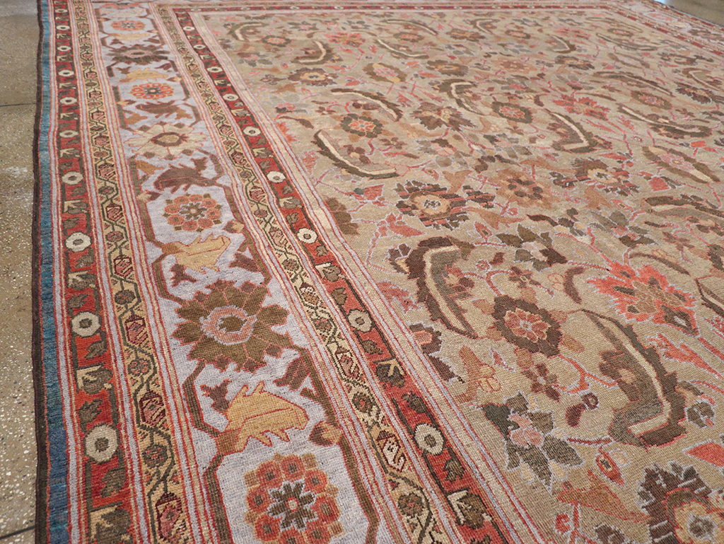 Antique Persian Mahal Large Carpet, No.32600 - Galerie Shabab