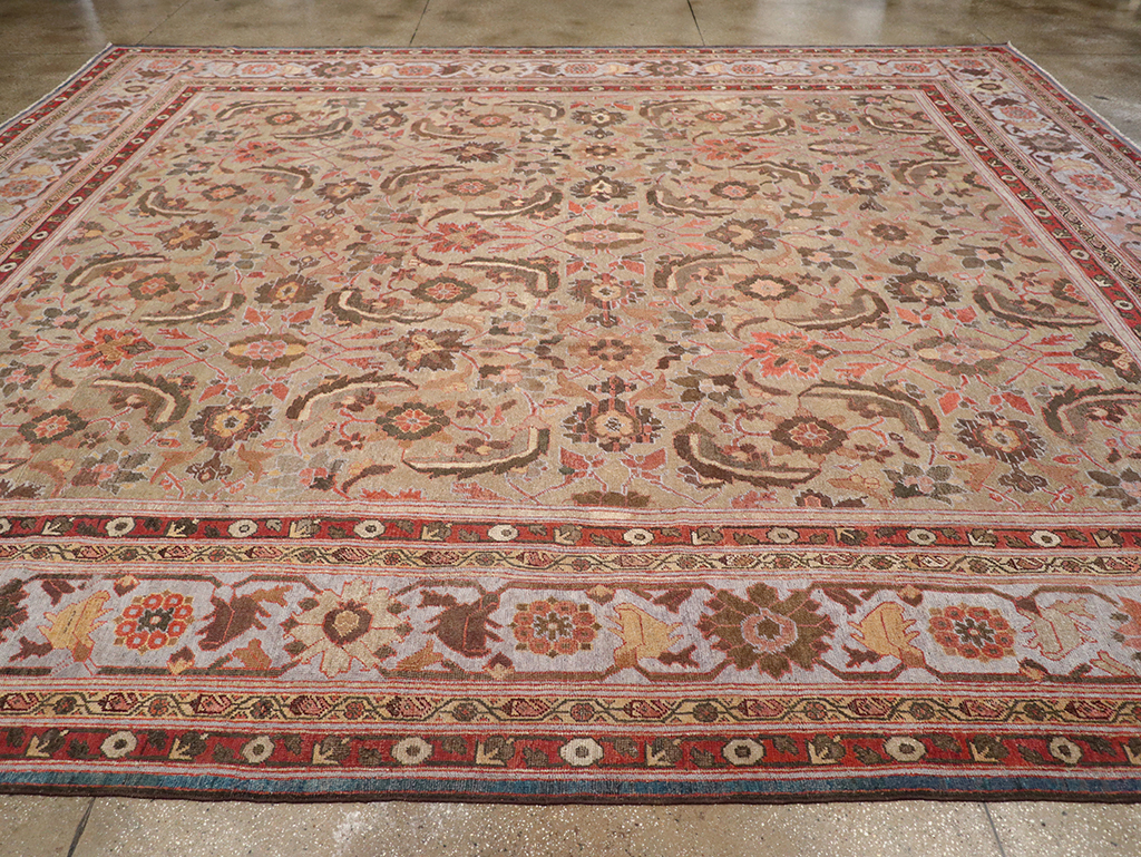 Antique Persian Mahal Large Carpet, No.32600 - Galerie Shabab