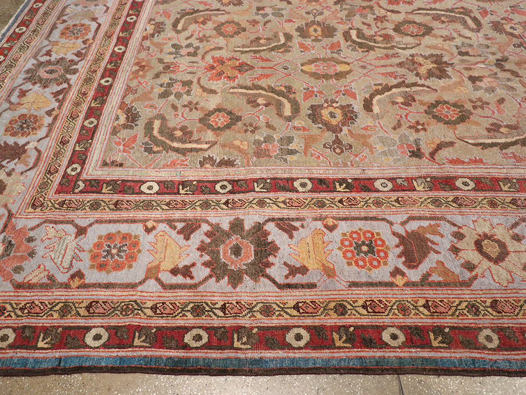 Antique Persian Mahal Large Carpet, No.32600 - Galerie Shabab