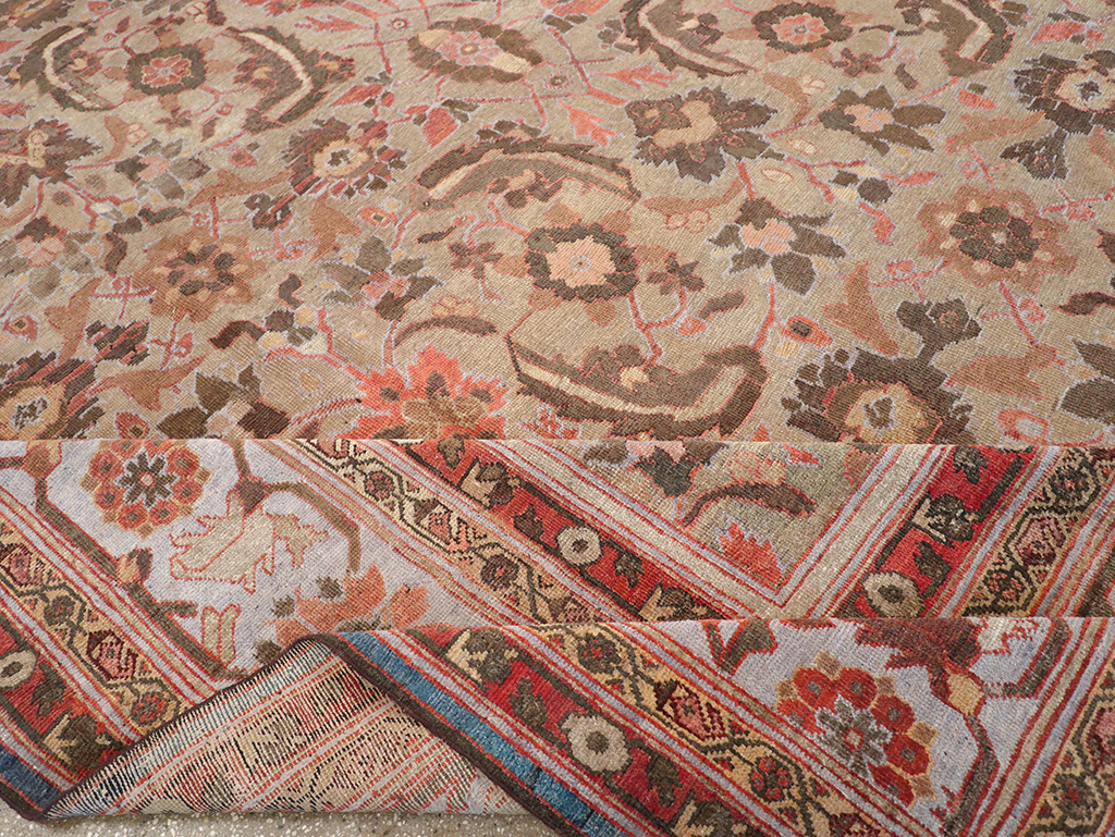 Antique Persian Mahal Large Carpet, No.32600 - Galerie Shabab