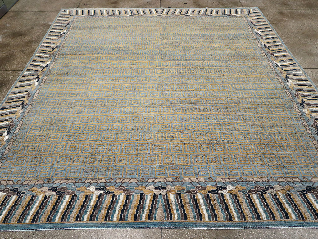 Modern East Turkestan Khotan Room Size Carpet, No.32602 - Galerie Shabab