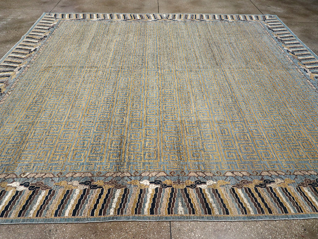 Modern East Turkestan Khotan Room Size Carpet, No.32602 - Galerie Shabab