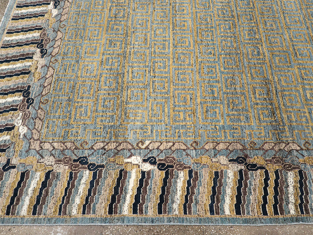 Modern East Turkestan Khotan Room Size Carpet, No.32602 - Galerie Shabab