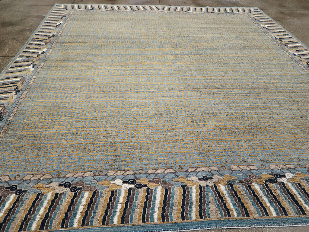 Modern East Turkestan Khotan Room Size Carpet, No.32602 - Galerie Shabab