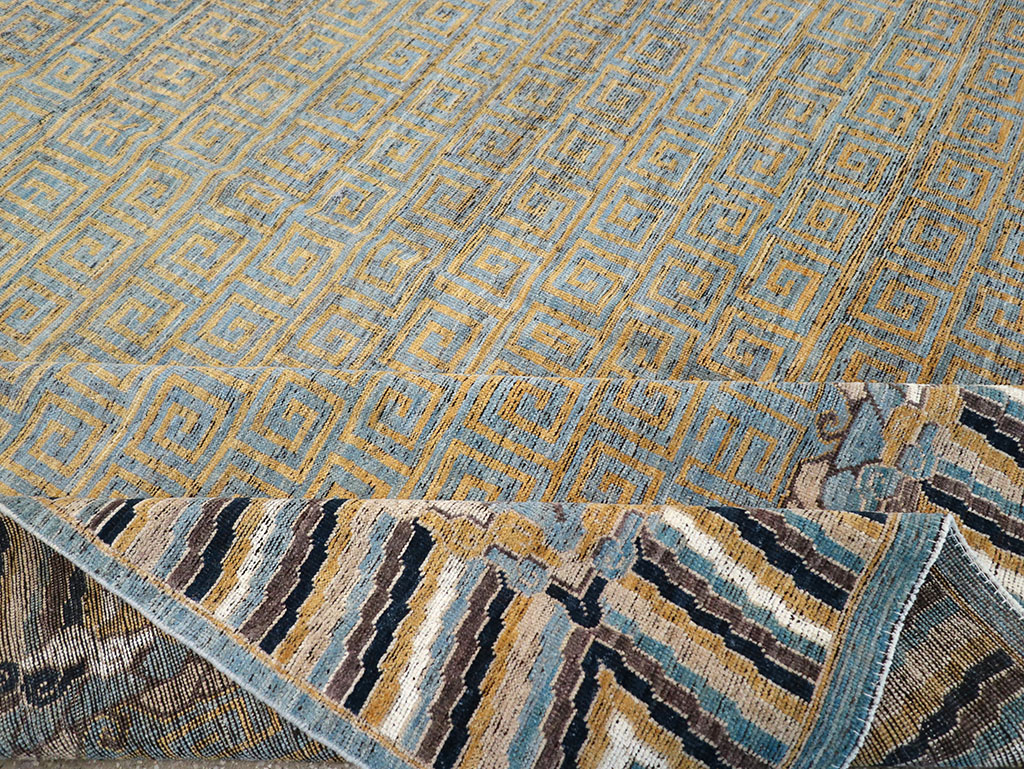 Modern East Turkestan Khotan Room Size Carpet, No.32602 - Galerie Shabab