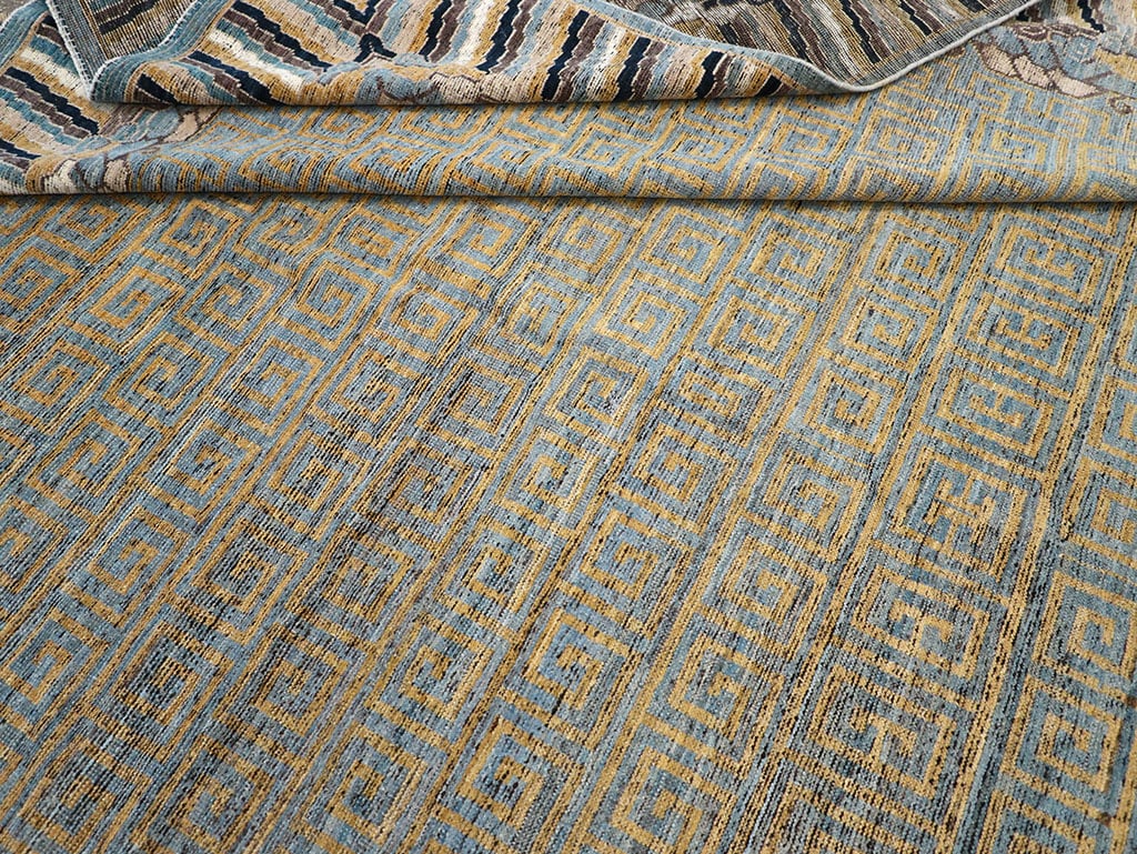 Modern East Turkestan Khotan Room Size Carpet, No.32602 - Galerie Shabab