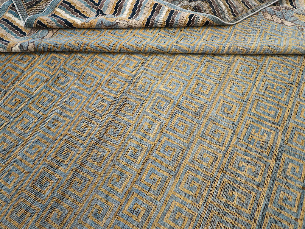 Modern East Turkestan Khotan Room Size Carpet, No.32602 - Galerie Shabab