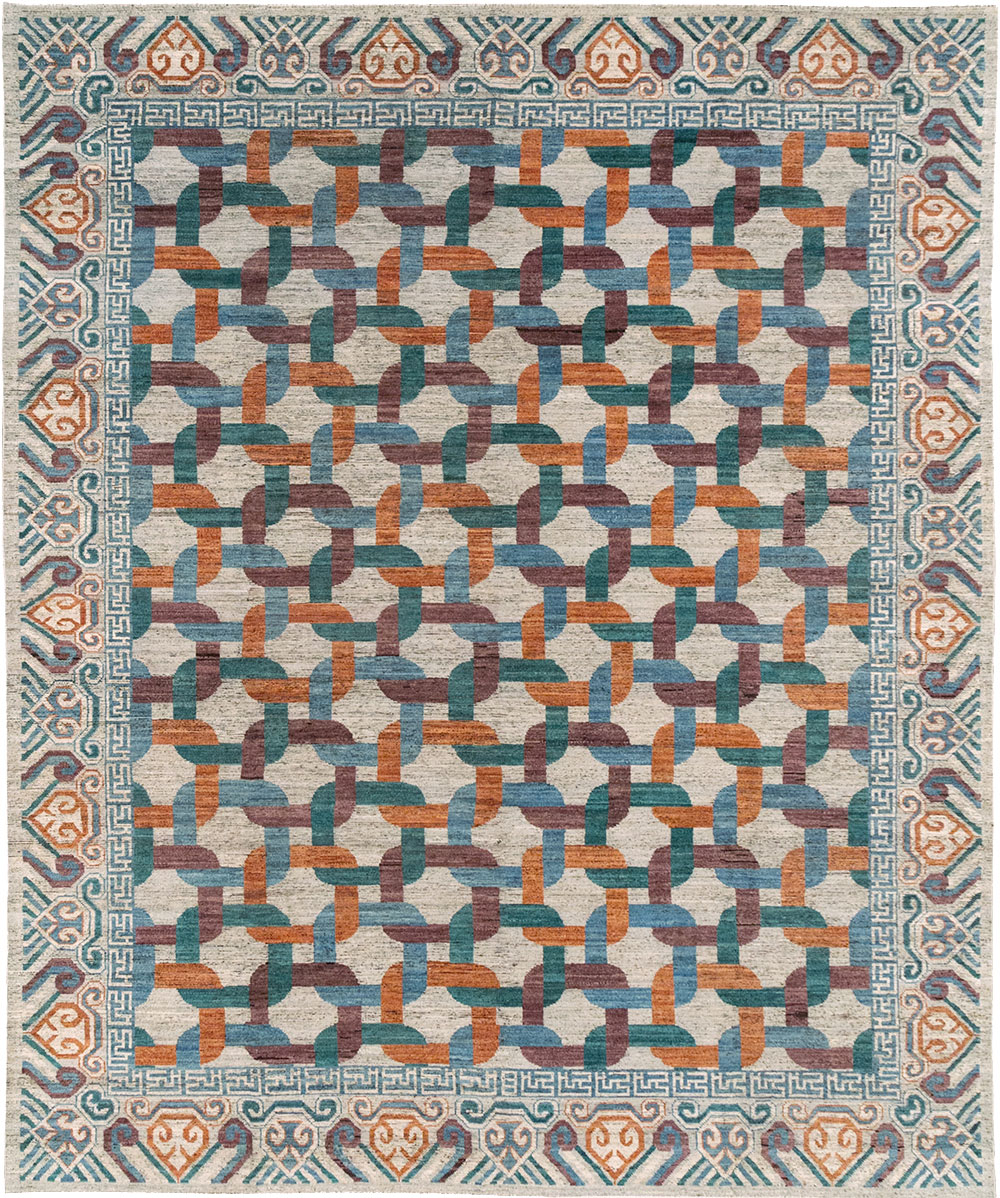 Modern Khotan Carpet, No.32604 - Galerie Shabab