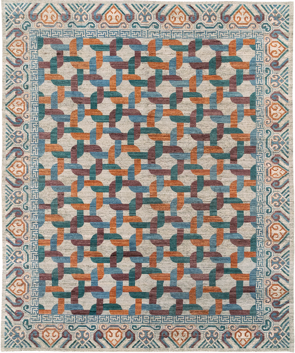 Modern Khotan Carpet, No.32604 - Galerie Shabab