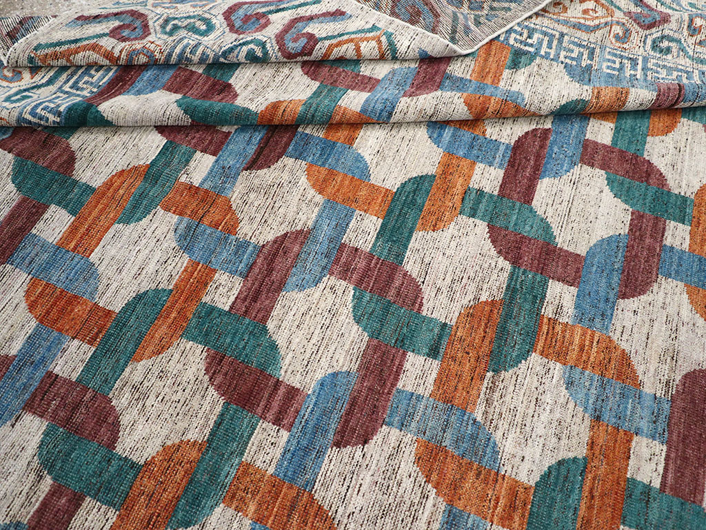 Modern Khotan Carpet, No.32604 - Galerie Shabab