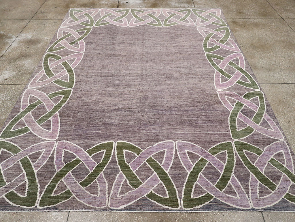 Modern East Turkestan Khotan Room Size Carpet, No.32605 - Galerie Shabab