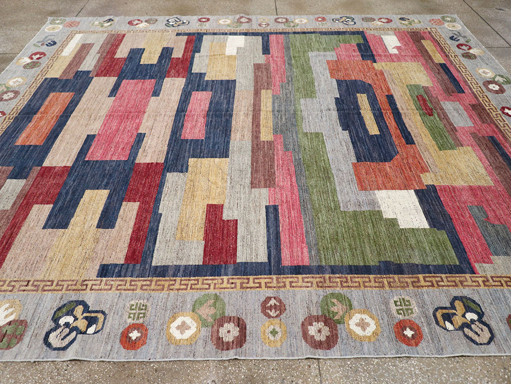 Modern East Turkestan Khotan Room Size Carpet, No.32606 - Galerie Shabab