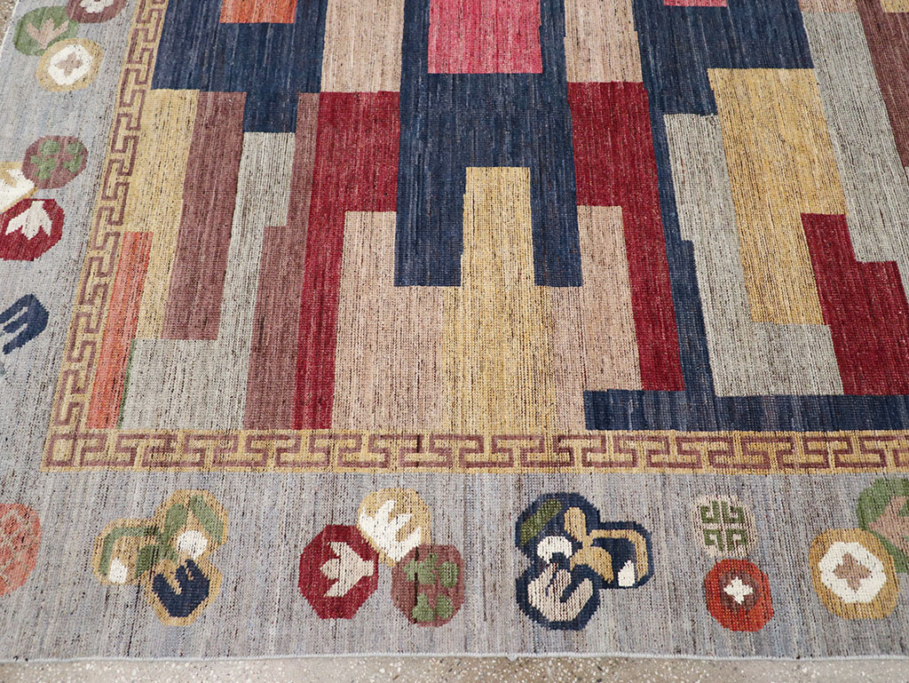 Modern East Turkestan Khotan Room Size Carpet, No.32606 - Galerie Shabab