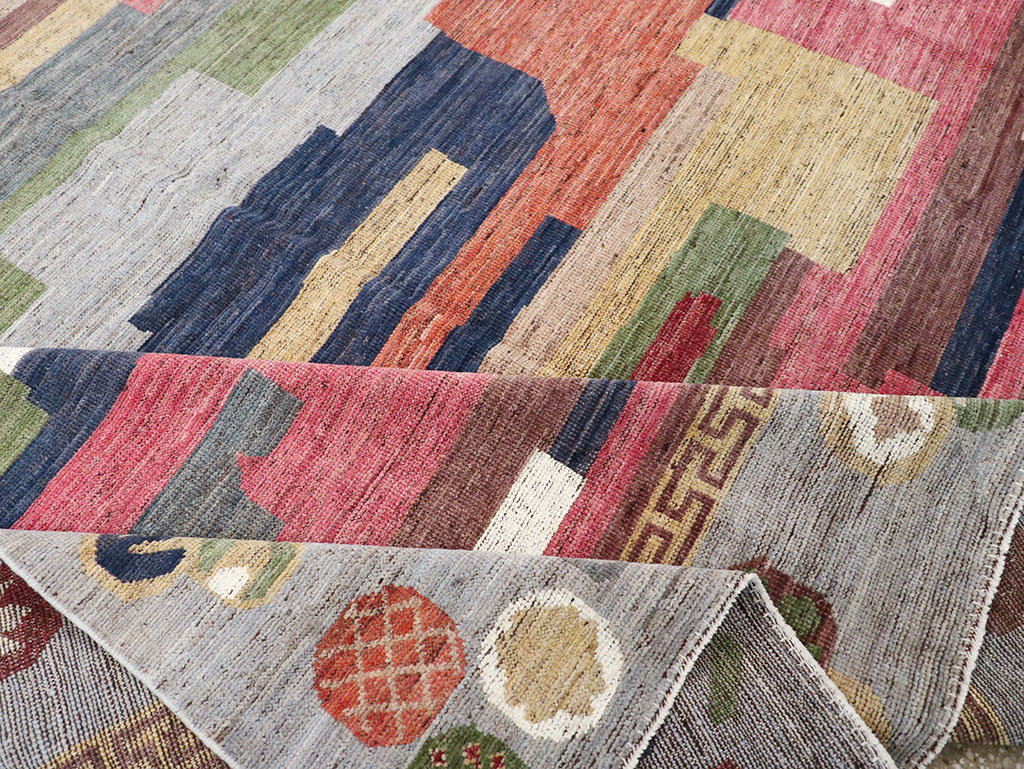 Modern East Turkestan Khotan Room Size Carpet, No.32606 - Galerie Shabab