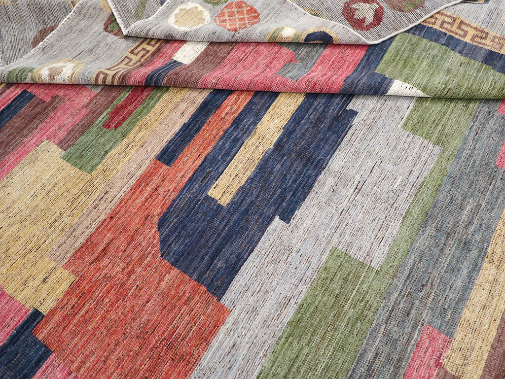 Modern East Turkestan Khotan Room Size Carpet, No.32606 - Galerie Shabab