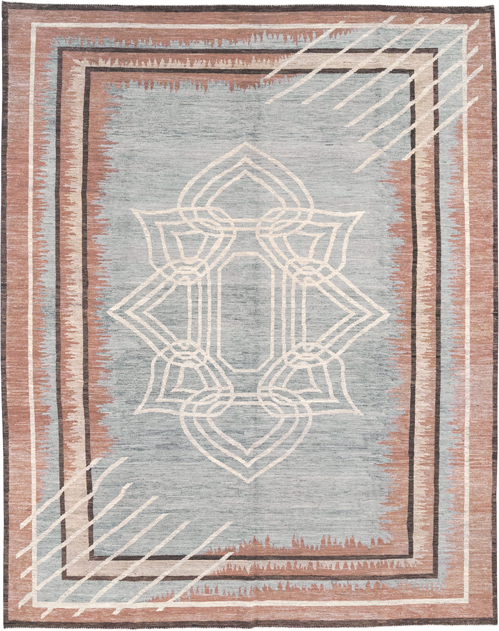 Modern Deco Inspired Khotan Carpet, No.32607 - Galerie Shabab