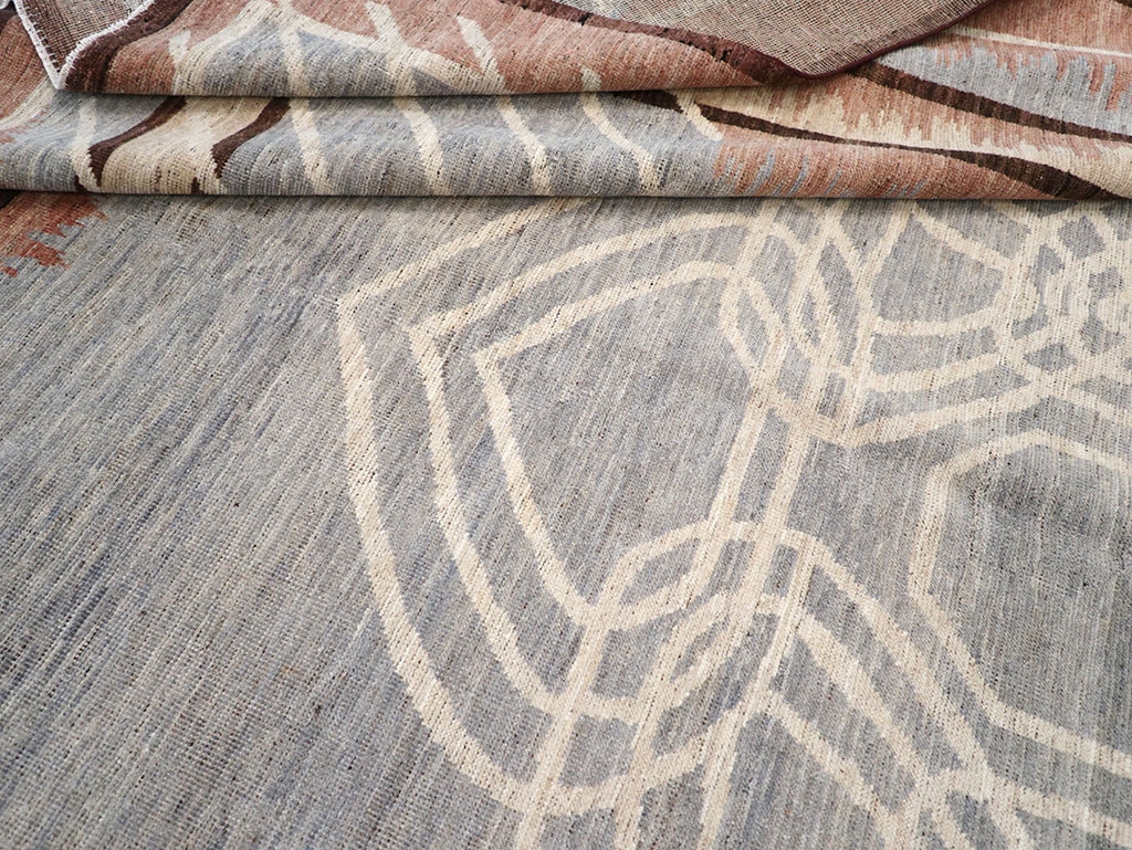 Modern Deco Inspired Khotan Carpet, No.32607 - Galerie Shabab