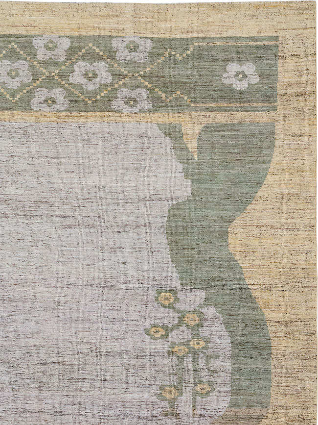 Modern East Turkestan Khotan Room Size Carpet, No.32608 - Galerie Shabab