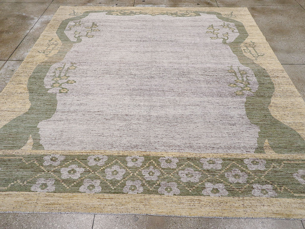 Modern East Turkestan Khotan Room Size Carpet, No.32608 - Galerie Shabab